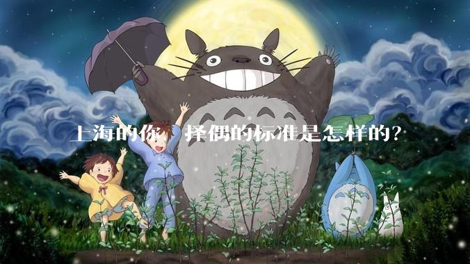 上海的你，择偶的标准是怎样的？