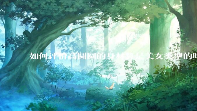 如何评价高圆圆的身材算是美女类型的吗？