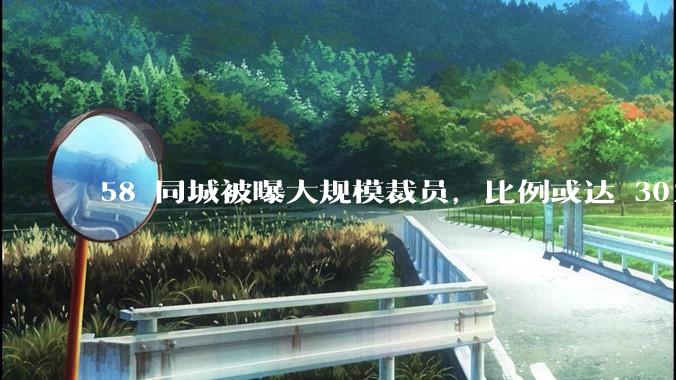 58 同城被曝大规模裁员，比例或达 30%，具体情况如何？58 同城目前面临哪些问题？
