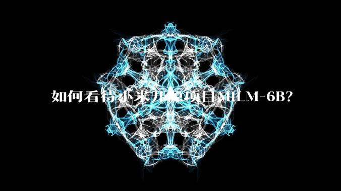 如何看待小米开源项目MiLM-6B？