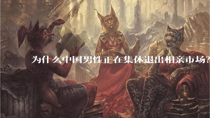 为什么中国男性正在集体退出相亲市场？